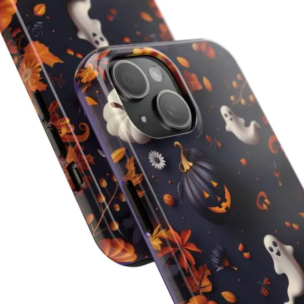Spooky Harvest Autumn Halloween Skulls Tough Phone Cases for iPhone and Samsung - Image 2