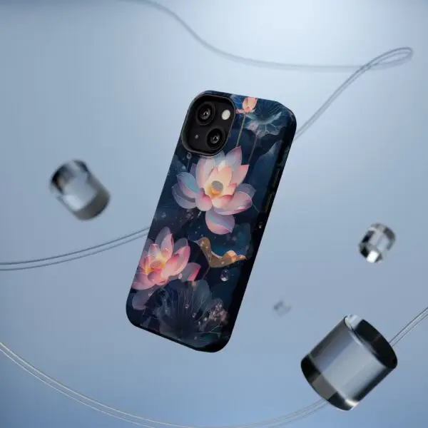 Dew-Kissed Lotus Magnetic Tough Case for iPhone and Samsung - Image 65