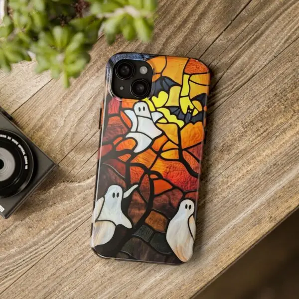 Spectral Stained Glass Halloween Tough Phone Case for iPhone and Samsung - Image 100
