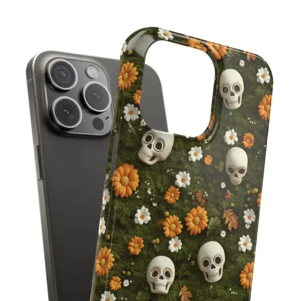 Autumn Requiem Mossy Autumn Skull Slim Phone Case for iPhone and Samsung - Image 19