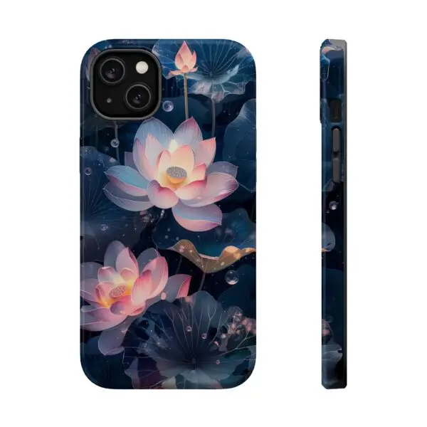Dew-Kissed Lotus Magnetic Tough Case for iPhone and Samsung - Image 26