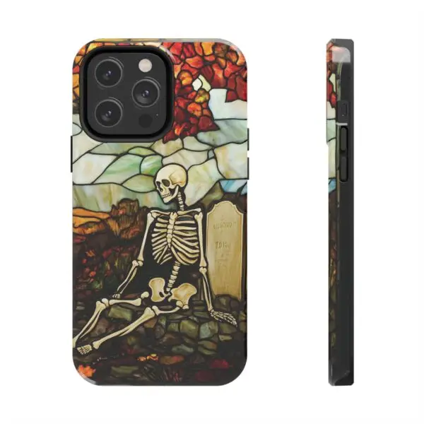 Autumn Graveyard Skeleton Tough Phone Cases for iPhone and Samsung - Image 87