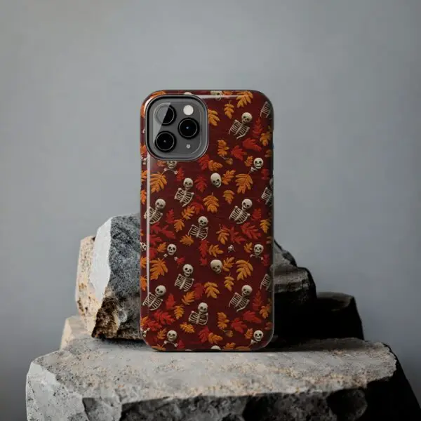 3D Orange Autumn Skeleton Tough Phone Cases for iPhone and Samsung - Image 27