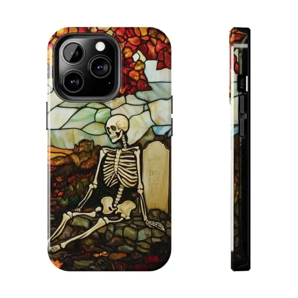 Autumn Graveyard Skeleton Tough Phone Cases for iPhone and Samsung - Image 71