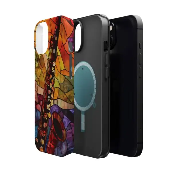 Symphonic Stained Glass Oboe Magnetic Tough Case for iPhone and Samsung - Image 52