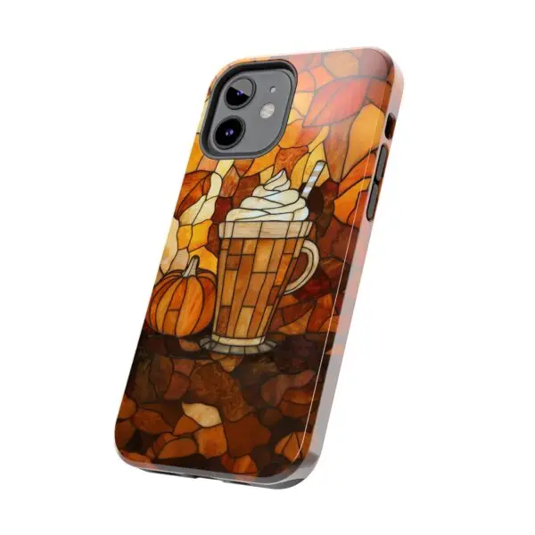 Stained Glass Pumpkin Spice Latte (PSL) Tough Phone Case for iPhone and Samsung - Image 37