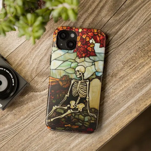 Autumn Graveyard Skeleton Tough Phone Cases for iPhone and Samsung - Image 100