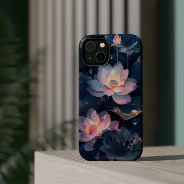 Dew-Kissed Lotus Magnetic Tough Case for iPhone and Samsung - Image 9