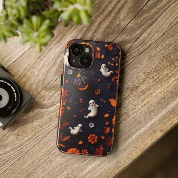 Spooky Harvest Autumn Halloween Skulls Tough Phone Cases for iPhone and Samsung - Image 5