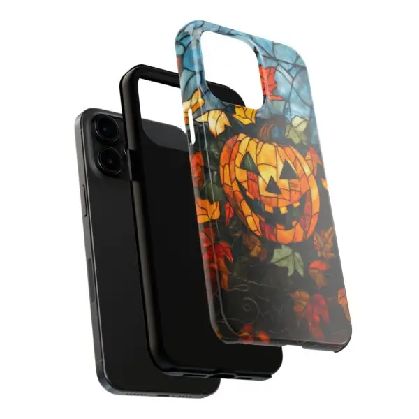 Luminous Lantern Halloween Stained Glass Tough Phone Case for iPhone and Samsung - Image 104