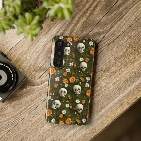Autumn Requiem Mossy Autumn Skull Slim Phone Case for iPhone and Samsung - Image 46