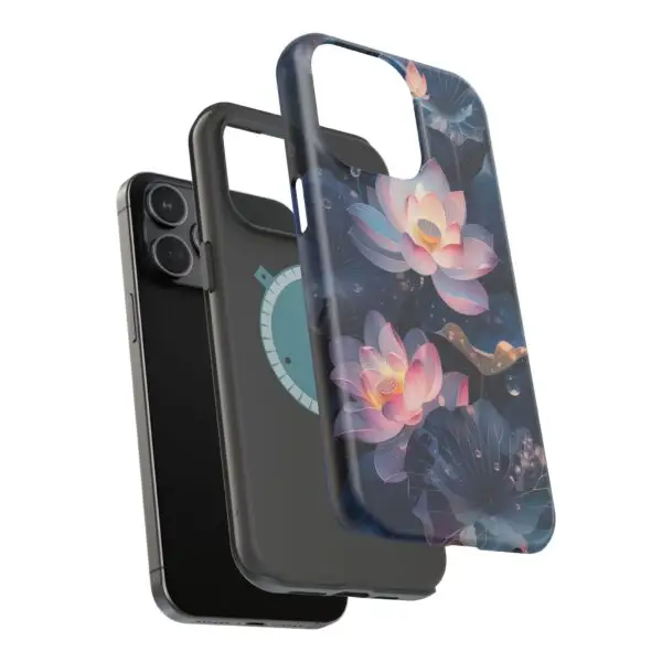 Dew-Kissed Lotus Magnetic Tough Case for iPhone and Samsung - Image 112