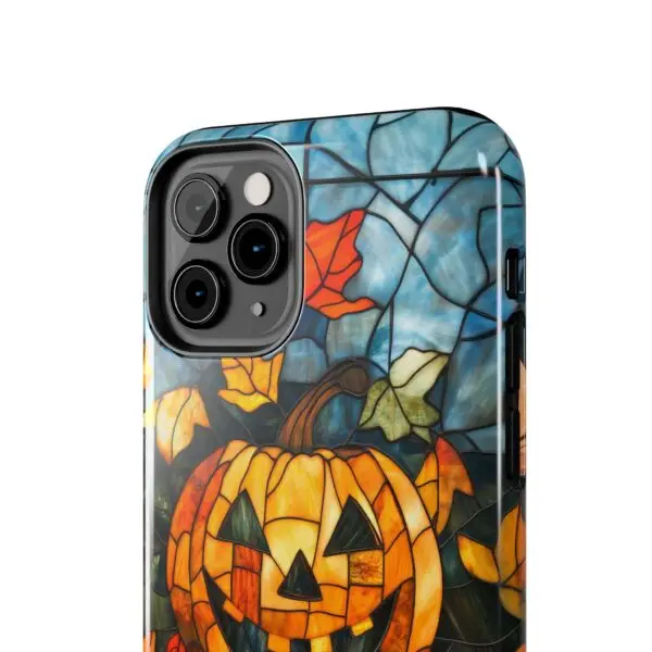 Luminous Lantern Halloween Stained Glass Tough Phone Case for iPhone and Samsung - Image 26