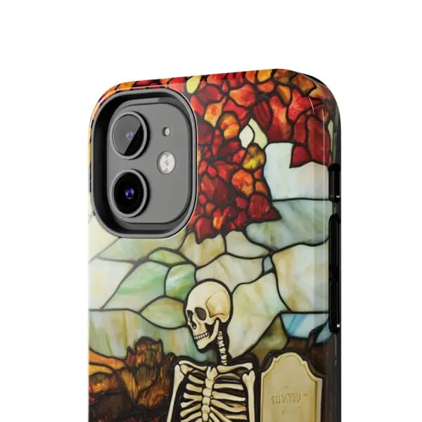 Autumn Graveyard Skeleton Tough Phone Cases for iPhone and Samsung - Image 44