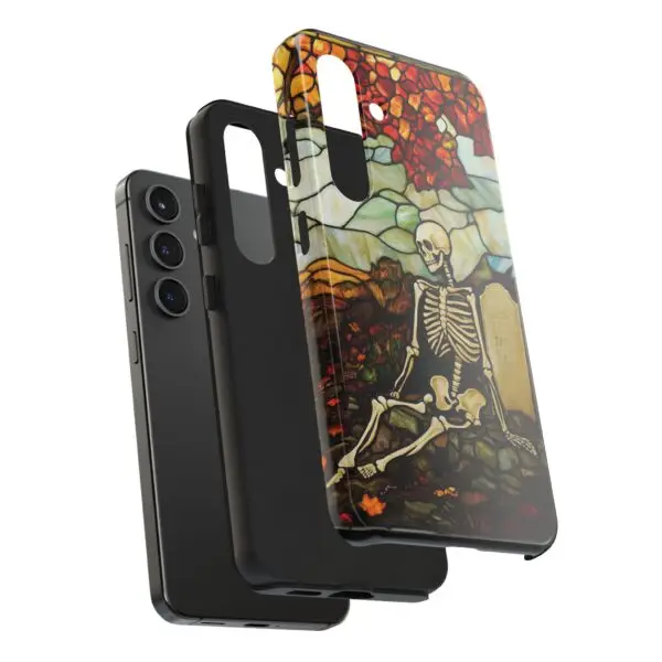 Autumn Graveyard Skeleton Tough Phone Cases for iPhone and Samsung - Image 109