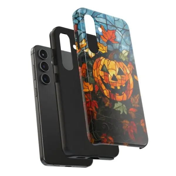 Luminous Lantern Halloween Stained Glass Tough Phone Case for iPhone and Samsung - Image 109