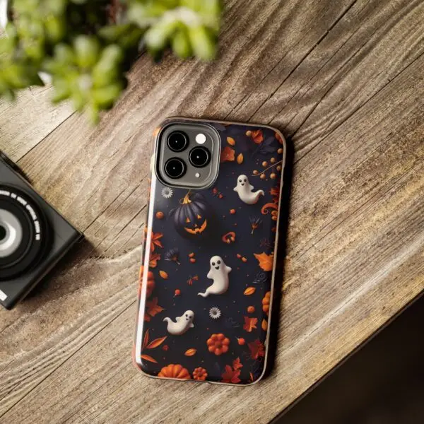 Spooky Harvest Autumn Halloween Skulls Tough Phone Cases for iPhone and Samsung - Image 28