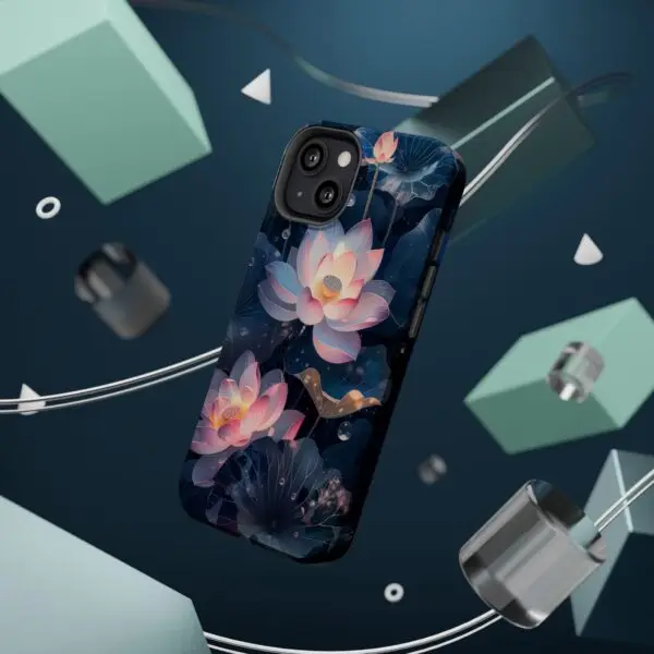 Dew-Kissed Lotus Magnetic Tough Case for iPhone and Samsung - Image 48