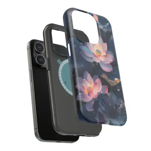 Dew-Kissed Lotus Magnetic Tough Case for iPhone and Samsung - Image 97