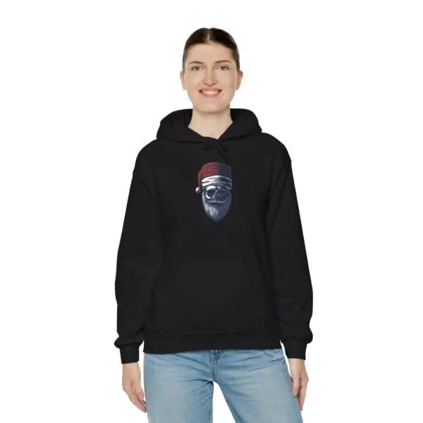 Dark Santa Gothic Christmas Unisex Heavy Blend™ Hooded Sweatshirt - Image 8