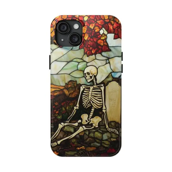 Autumn Graveyard Skeleton Tough Phone Cases for iPhone and Samsung - Image 96