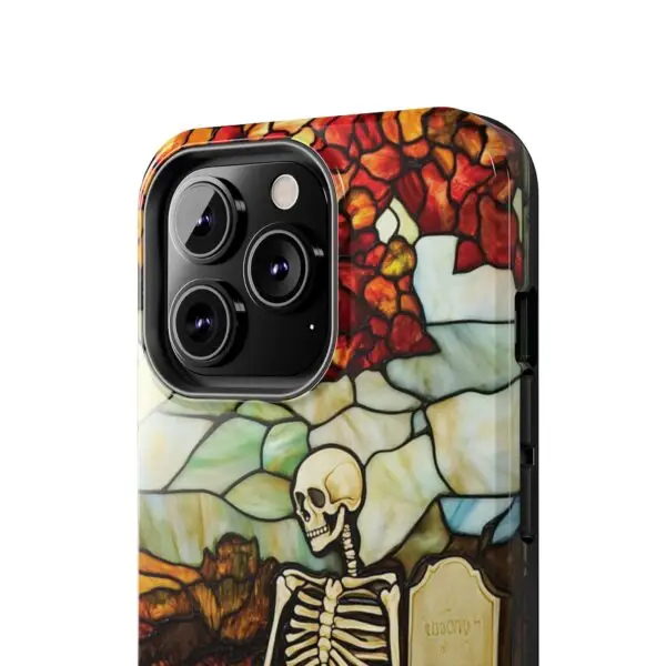Autumn Graveyard Skeleton Tough Phone Cases for iPhone and Samsung - Image 74