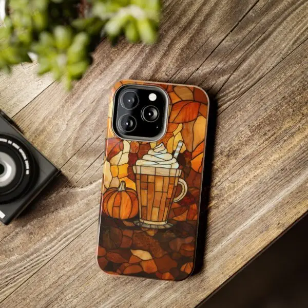 Stained Glass Pumpkin Spice Latte (PSL) Tough Phone Case for iPhone and Samsung - Image 76