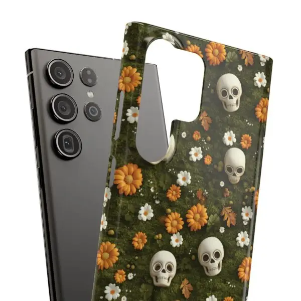 Autumn Requiem Mossy Autumn Skull Slim Phone Case for iPhone and Samsung - Image 55