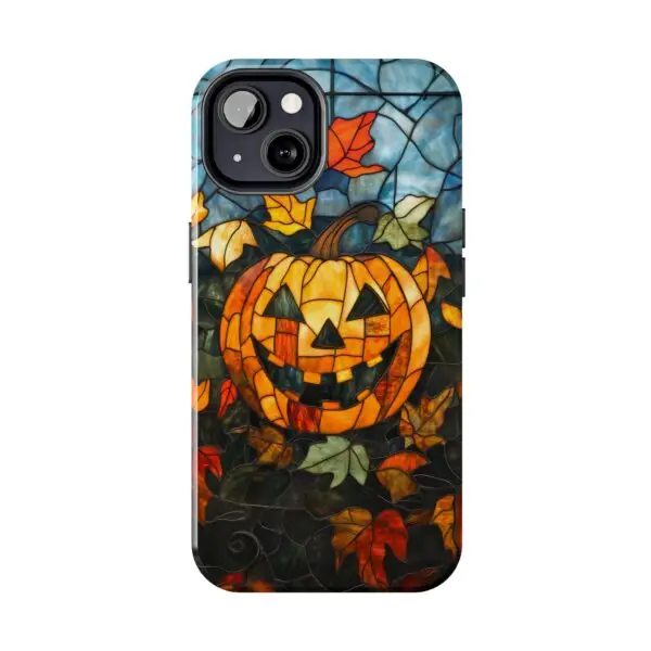 Luminous Lantern Halloween Stained Glass Tough Phone Case for iPhone and Samsung - Image 60