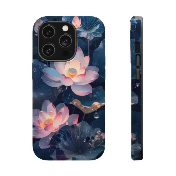 Dew-Kissed Lotus Magnetic Tough Case for iPhone and Samsung - Image 21