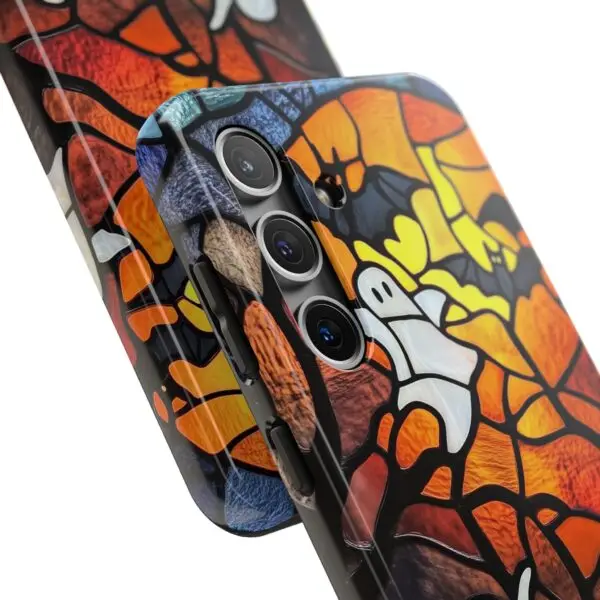 Spectral Stained Glass Halloween Tough Phone Case for iPhone and Samsung - Image 107