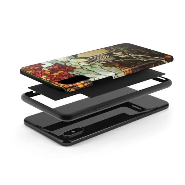 Autumn Graveyard Skeleton Tough Phone Cases for iPhone and Samsung - Image 9