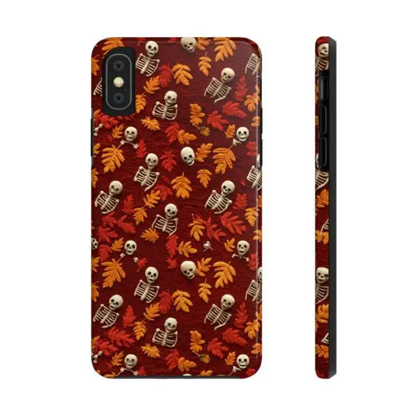 3D Orange Autumn Skeleton Tough Phone Cases for iPhone and Samsung - Image 9