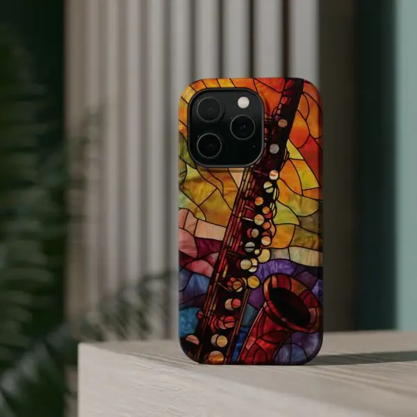 Symphonic Stained Glass Oboe Magnetic Tough Case for iPhone and Samsung - Image 19