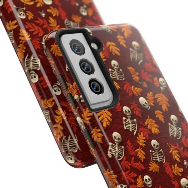 3D Orange Autumn Skeleton Tough Phone Cases for iPhone and Samsung - Image 121