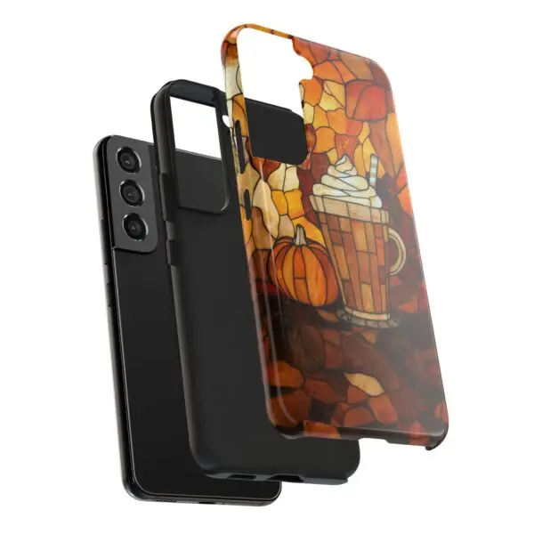 Stained Glass Pumpkin Spice Latte (PSL) Tough Phone Case for iPhone and Samsung - Image 119