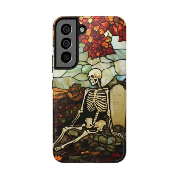 Autumn Graveyard Skeleton Tough Phone Cases for iPhone and Samsung - Image 116