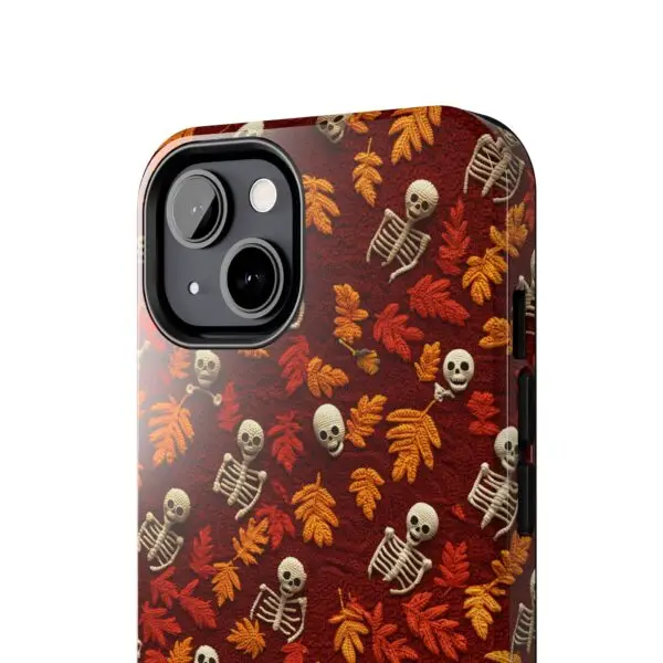 3D Orange Autumn Skeleton Tough Phone Cases for iPhone and Samsung - Image 59
