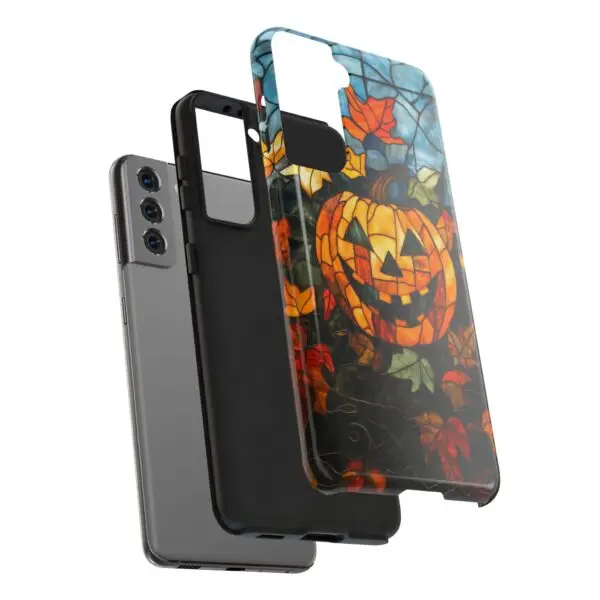 Luminous Lantern Halloween Stained Glass Tough Phone Case for iPhone and Samsung - Image 124