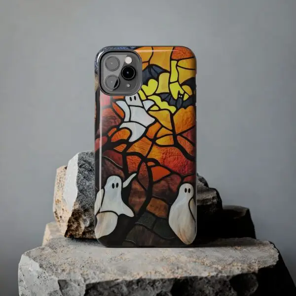 Spectral Stained Glass Halloween Tough Phone Case for iPhone and Samsung - Image 33