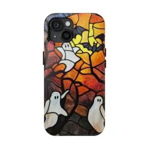 Spectral Stained Glass Halloween Tough Phone Case for iPhone and Samsung