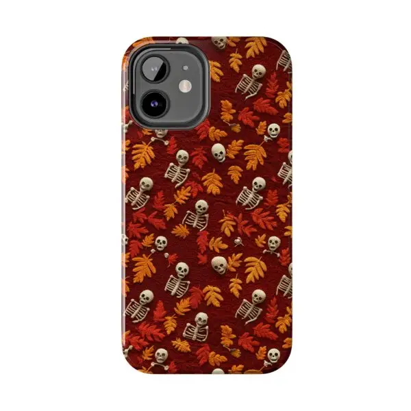 3D Orange Autumn Skeleton Tough Phone Cases for iPhone and Samsung - Image 37