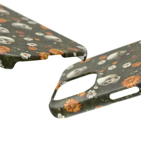 Autumn Requiem Mossy Autumn Skull Slim Phone Case for iPhone and Samsung - Image 2
