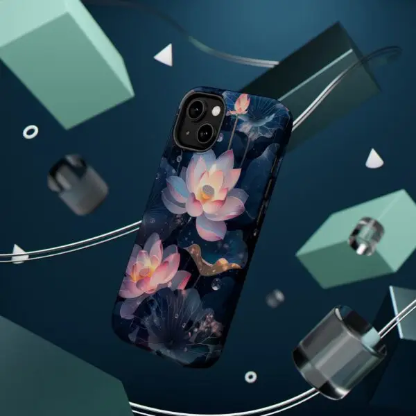 Dew-Kissed Lotus Magnetic Tough Case for iPhone and Samsung - Image 8