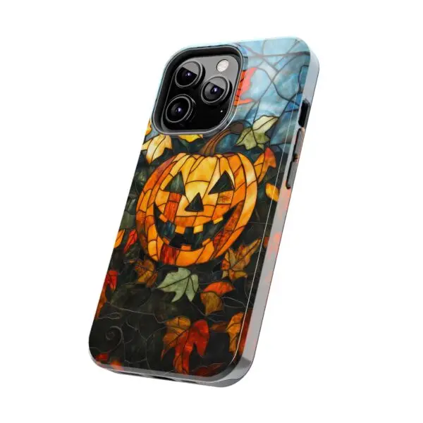 Luminous Lantern Halloween Stained Glass Tough Phone Case for iPhone and Samsung - Image 73