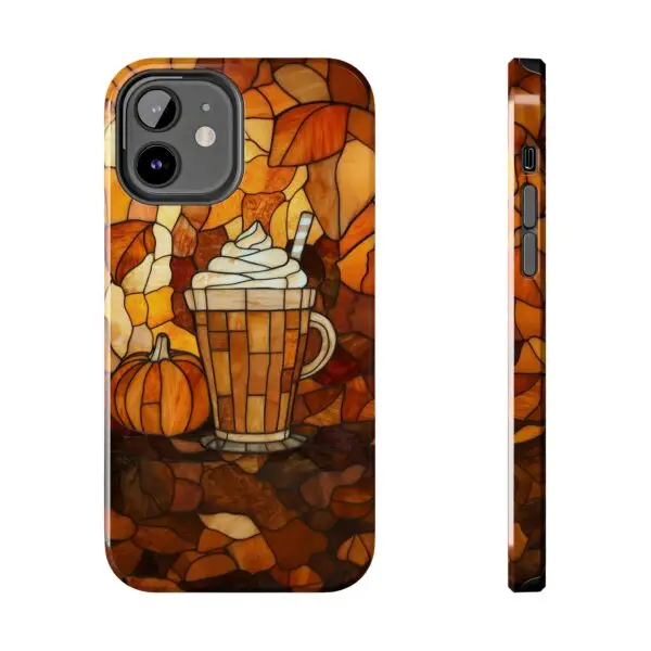 Stained Glass Pumpkin Spice Latte (PSL) Tough Phone Case for iPhone and Samsung - Image 35