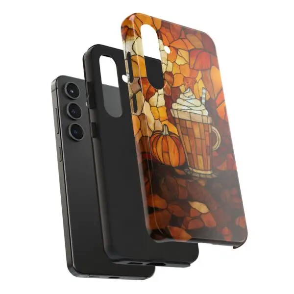 Stained Glass Pumpkin Spice Latte (PSL) Tough Phone Case for iPhone and Samsung - Image 109