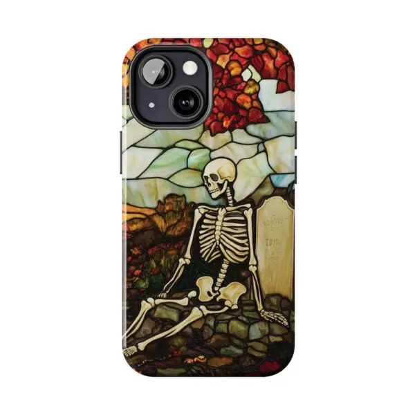Autumn Graveyard Skeleton Tough Phone Cases for iPhone and Samsung - Image 66