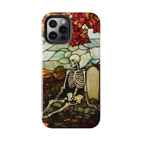 Autumn Graveyard Skeleton Tough Phone Cases for iPhone and Samsung - Image 48