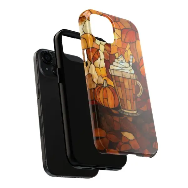 Stained Glass Pumpkin Spice Latte (PSL) Tough Phone Case for iPhone and Samsung - Image 4